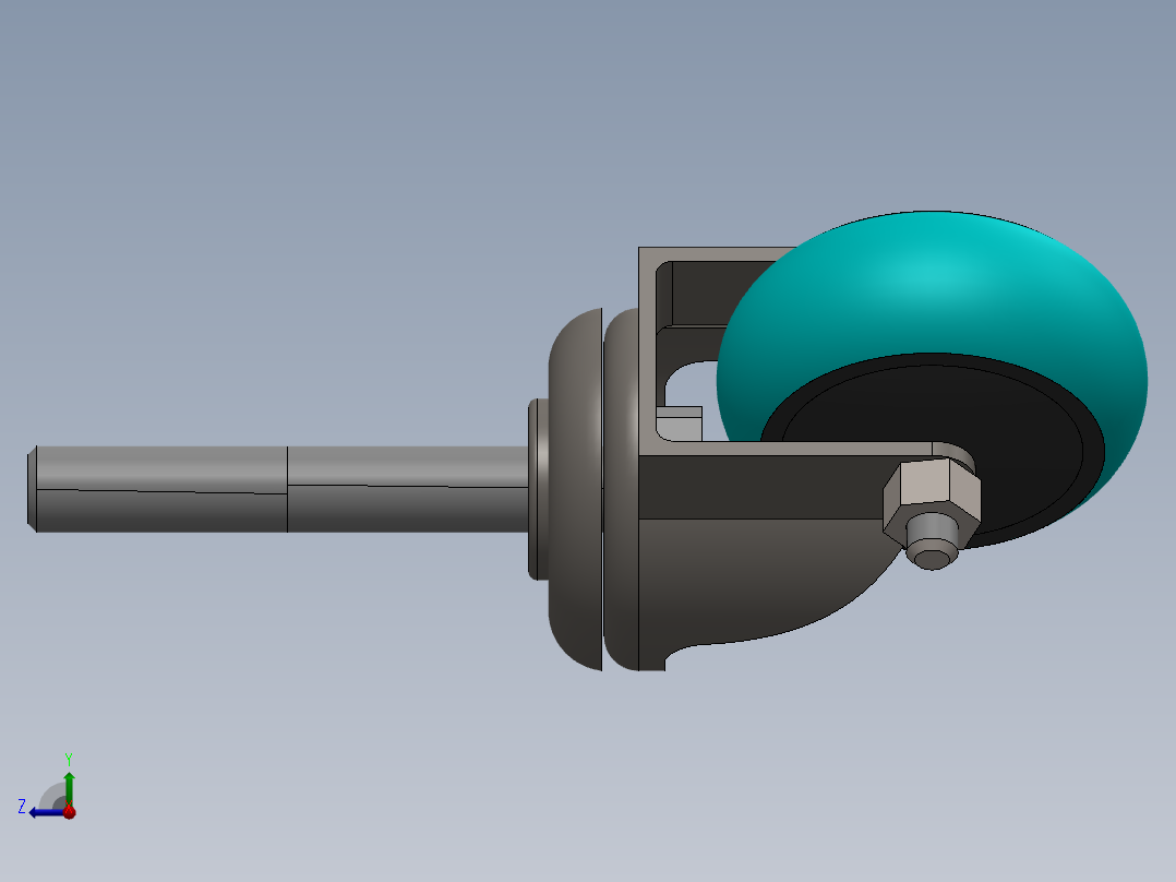 万向轮、脚轮(112)右视图
