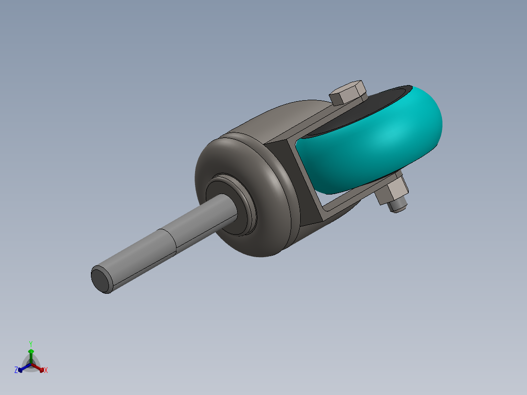 万向轮、脚轮(112)正等轴测图