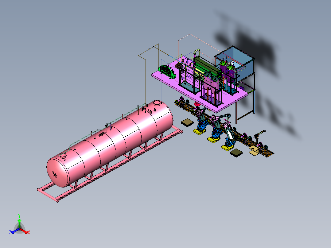 工业多级有害液体介质处理系统