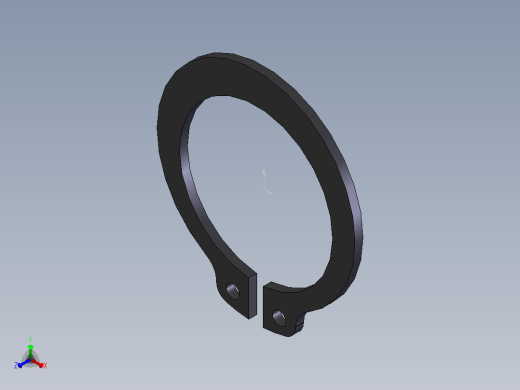 外卡簧  2502正等轴测缩略图