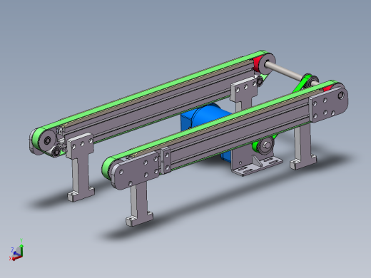 0.7米0.28米双皮带输送机构