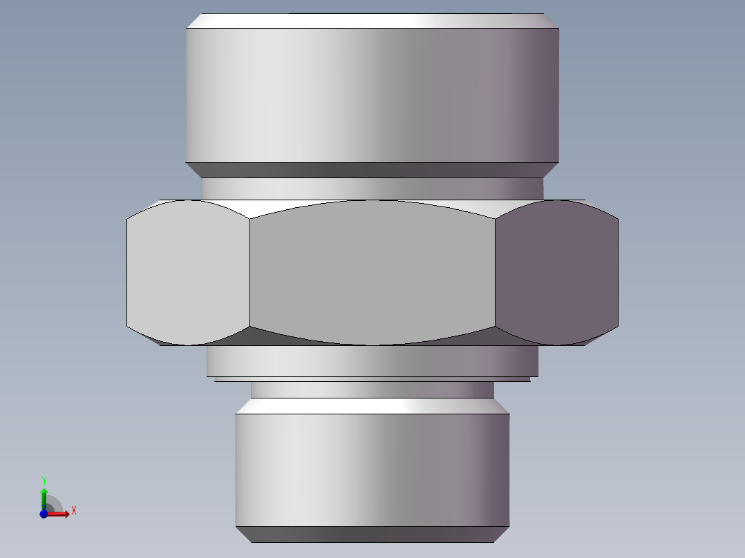 英制管螺纹ED密封、1DB-36-12WD前视图