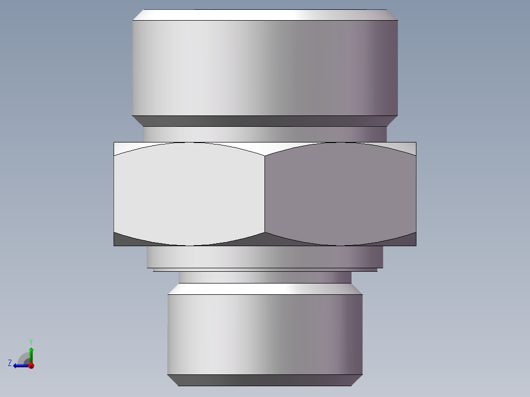 英制管螺纹ED密封、1DB-36-12WD右视图