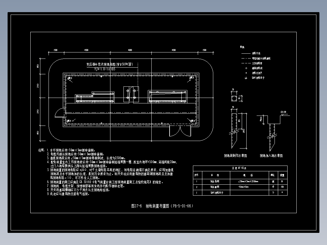 图27-6  接地装置布置图（PB-3-D1-06）