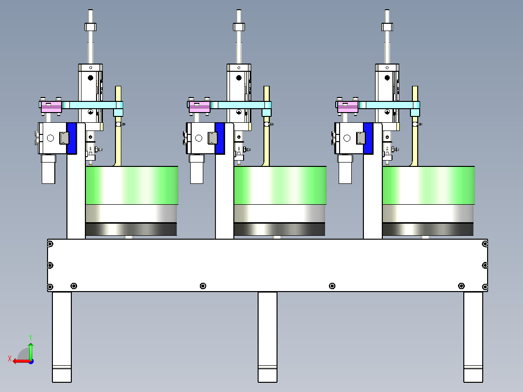 吹气给料机传输销后视图