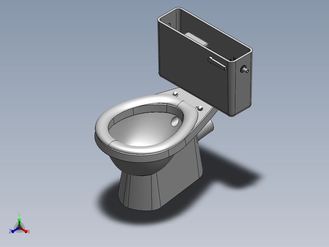 马桶正等轴测图