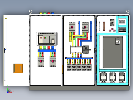 三柜组装变频器星三角控制柜 55152前视缩略图