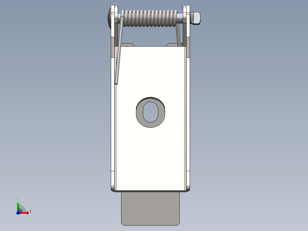A2005330-固定夹 - 落地灯前视图