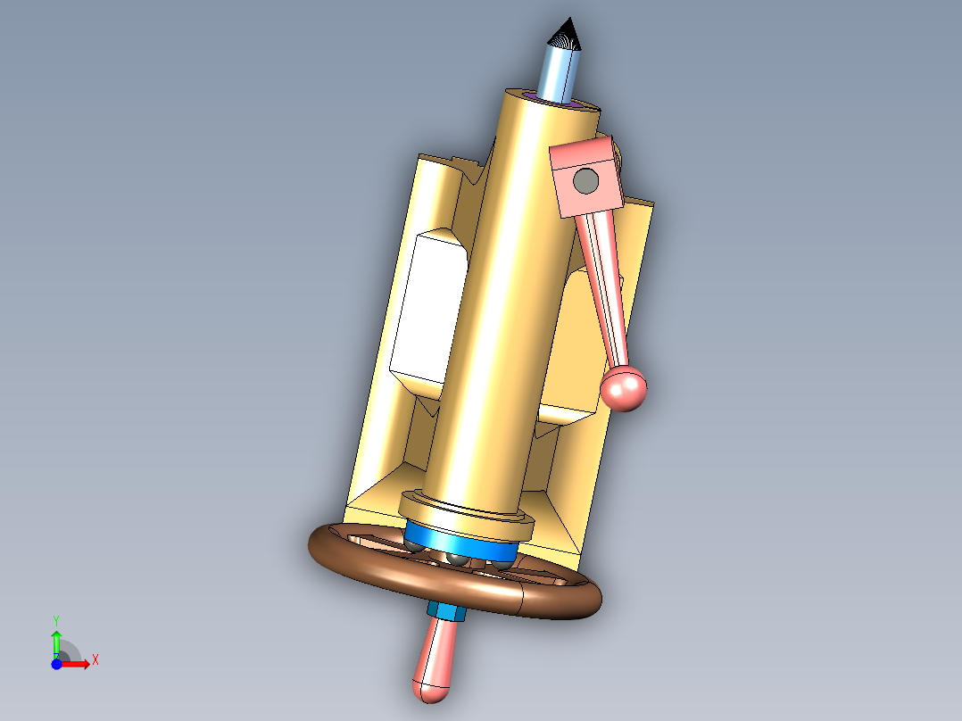 B2005163-车床尾座前视图