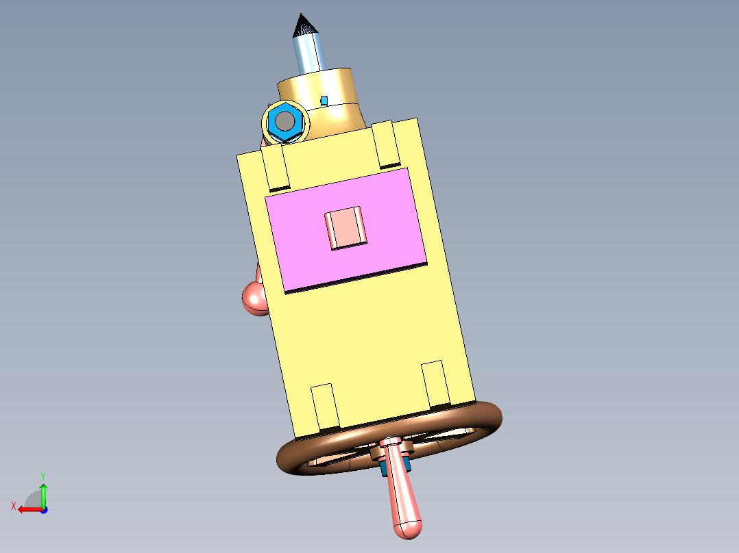 B2005163-车床尾座后视图