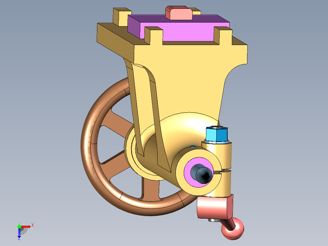 B2005163-车床尾座俯视图