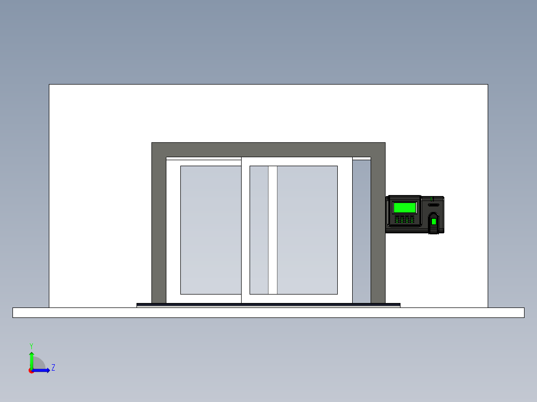 B2005228-自动门安全系统左视图