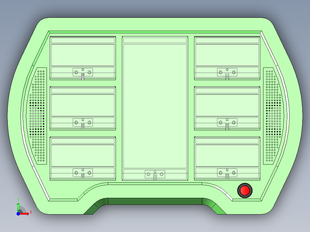 格口售卖机前视图