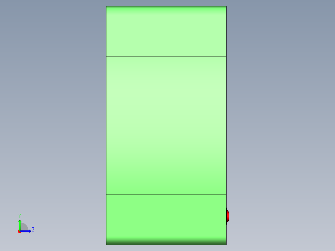 格口售卖机左视图