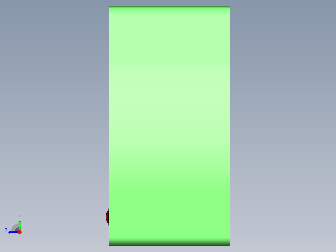 格口售卖机右视图