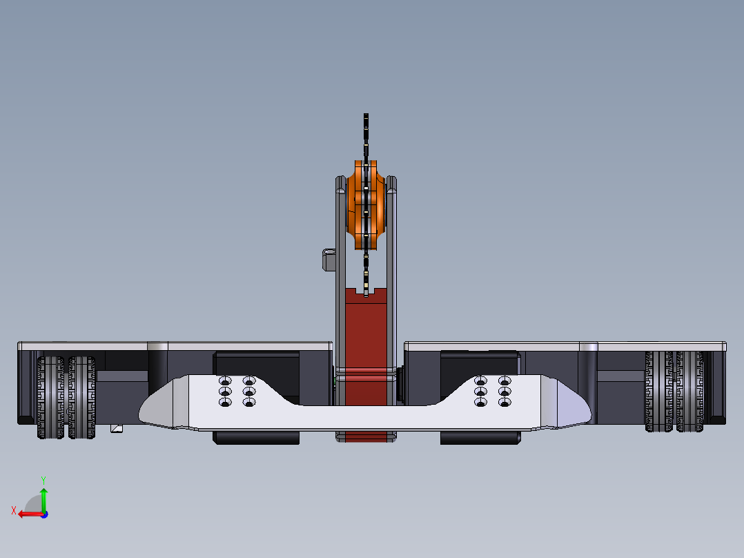 锯齿切割机后视图
