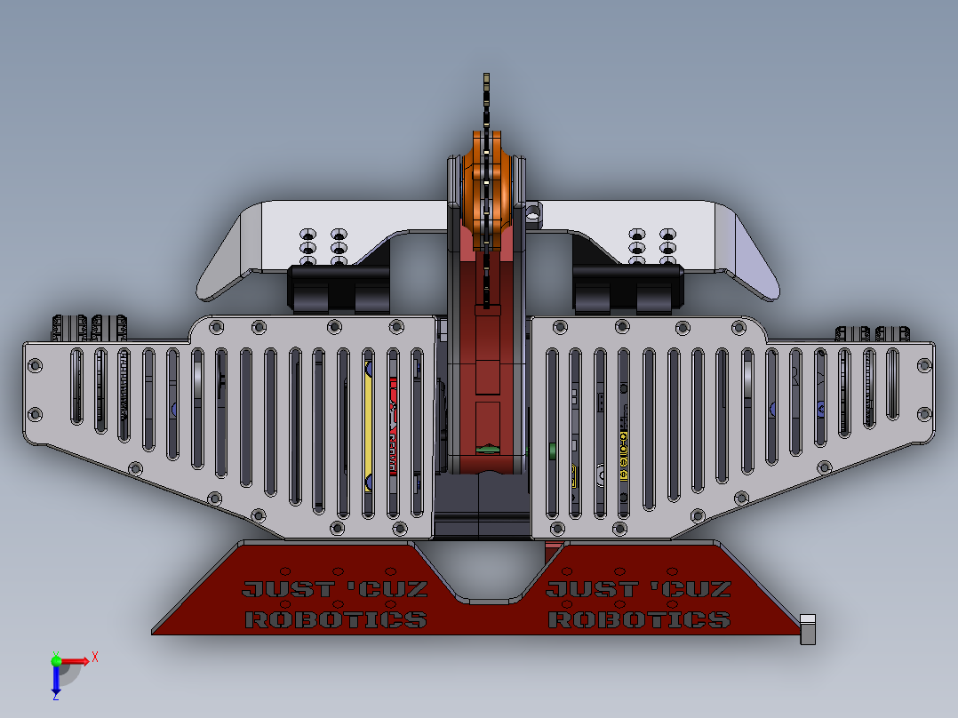 锯齿切割机俯视图