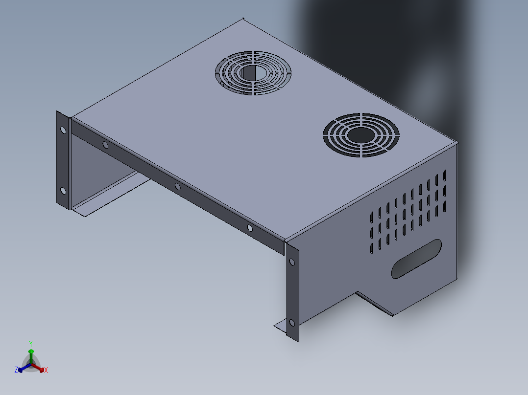 cpu机柜71正等轴测图