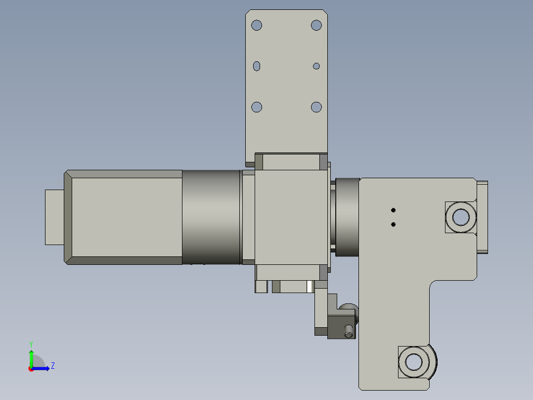 YWP200K4-07B-03-00右过程纠偏组件左视图