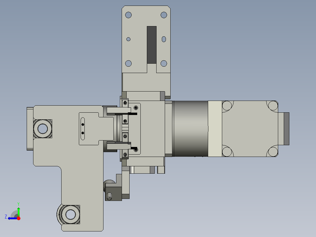 YWP200K4-07B-03-00右过程纠偏组件右视图