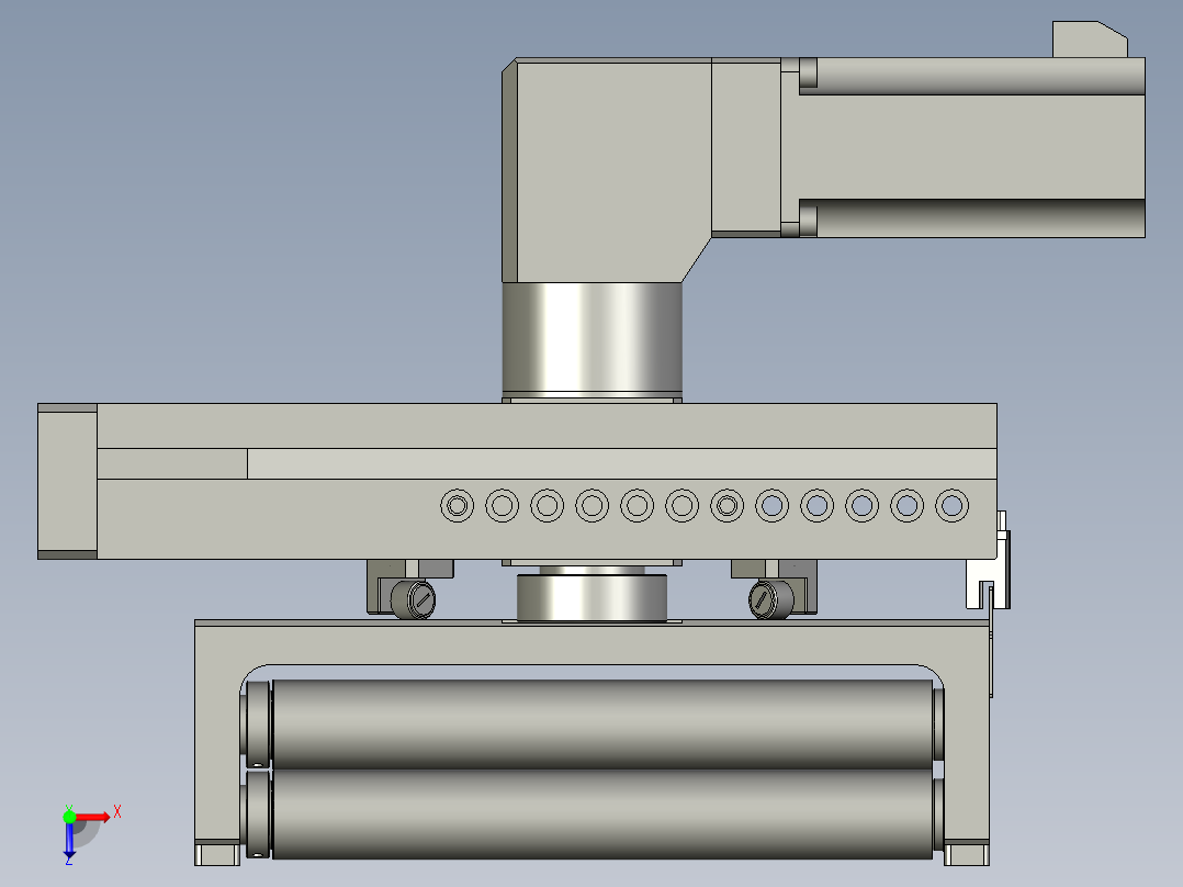 YWP200K4-07B-03-00右过程纠偏组件俯视图