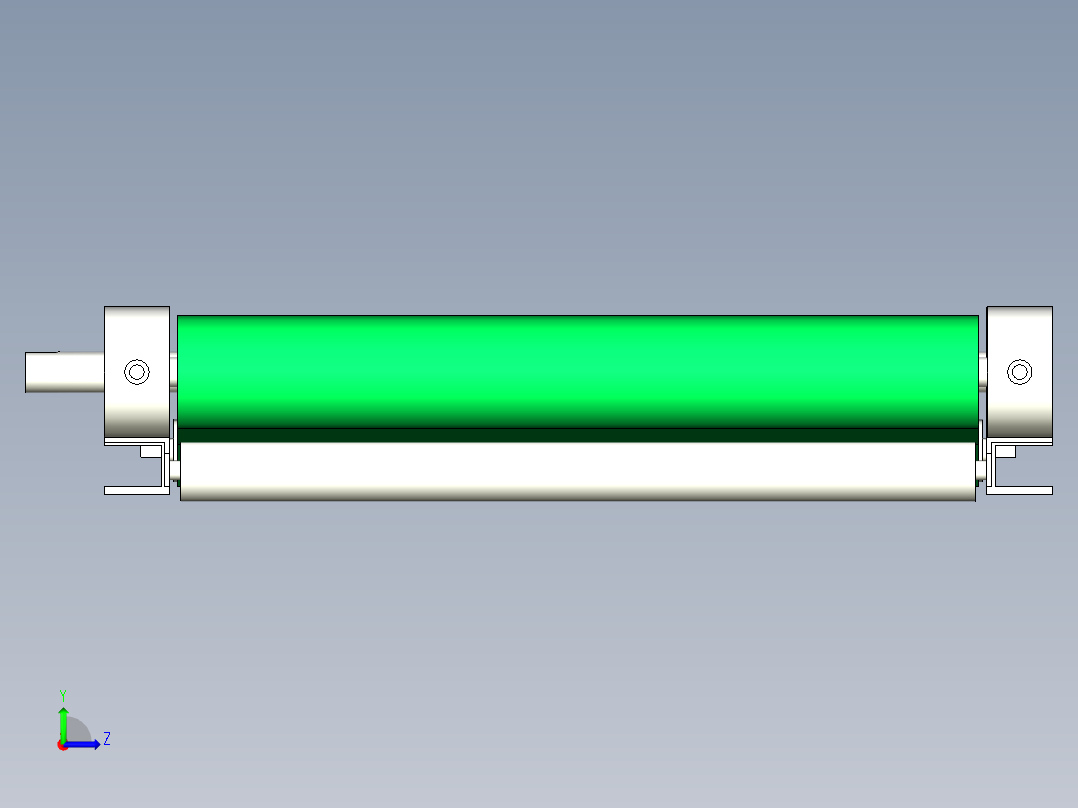 单个零件快速布局皮带线，参数化设计左视图