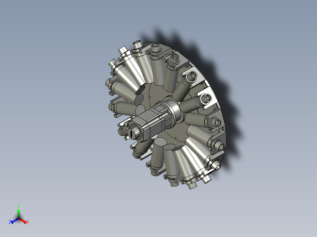 圆盘刀库装配体