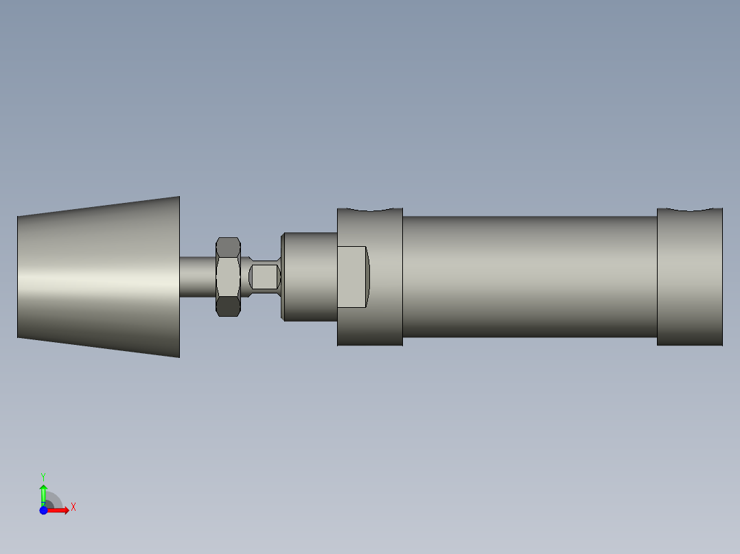 MAL25X25-n气缸前视图