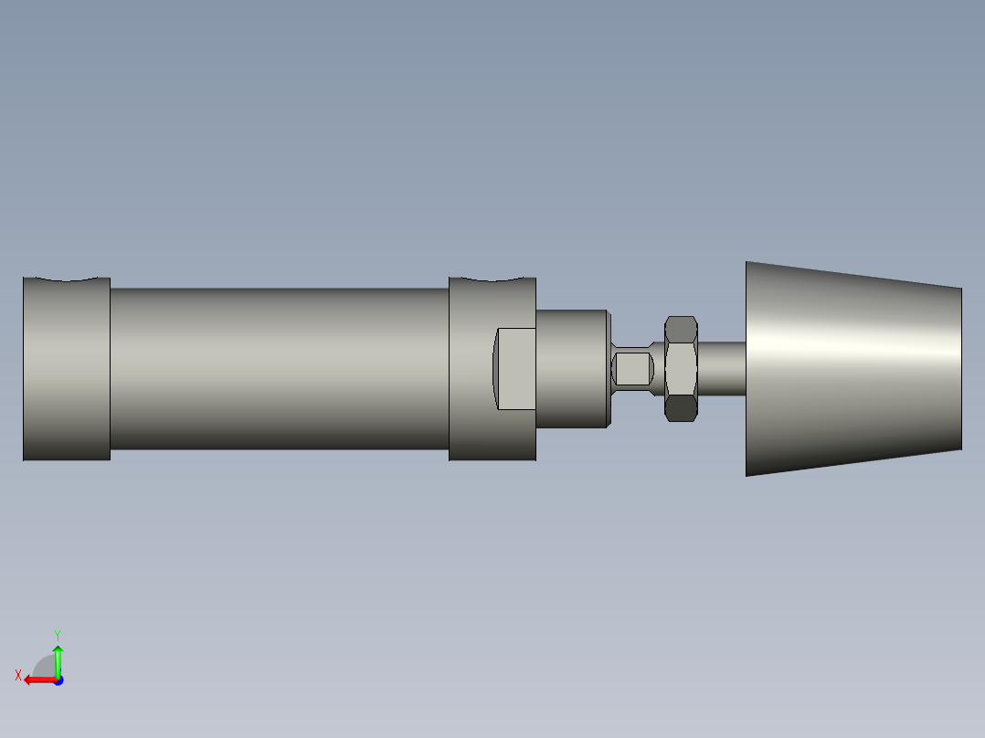 MAL25X25-n气缸后视图