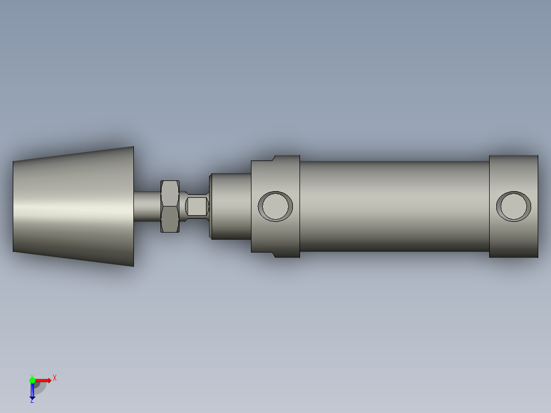 MAL25X25-n气缸俯视图