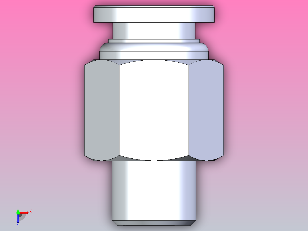 气管接头APC8_01俯视图