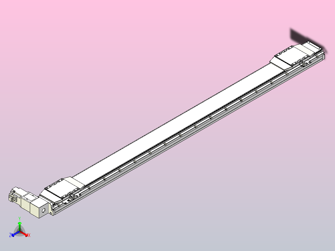皮带直线轴双滑块型TPA-GCBS-120-P70-L650-DR-M20-N3主视图