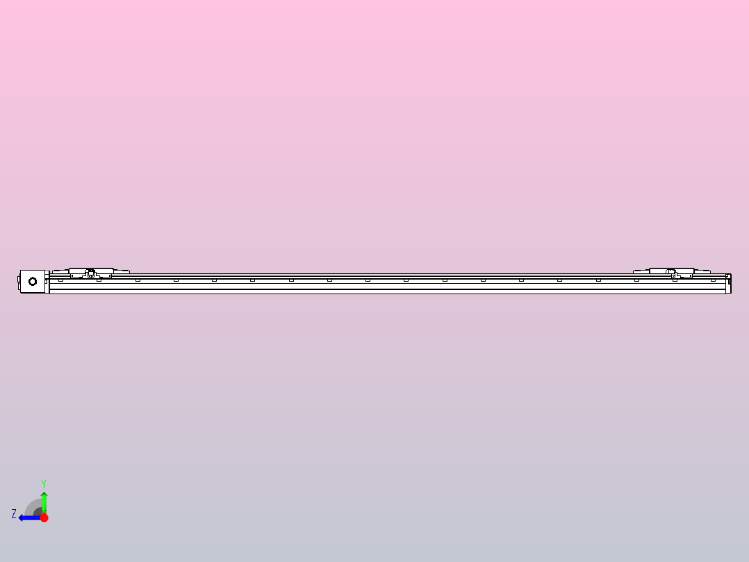 皮带直线轴双滑块型TPA-GCBS-120-P70-L650-DR-M20-N3右视图