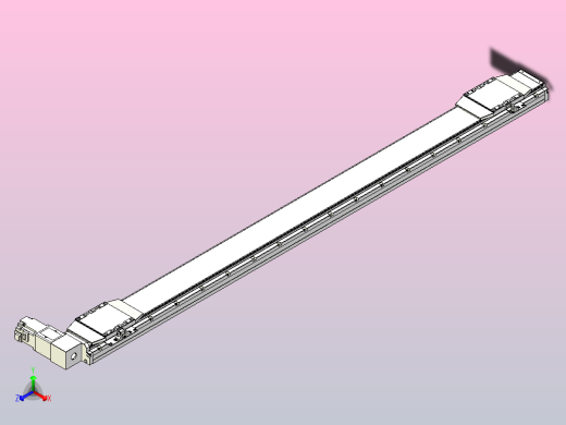 皮带直线轴双滑块型TPA-GCBS-120-P70-L650-DR-M20-N3正等轴测缩略图