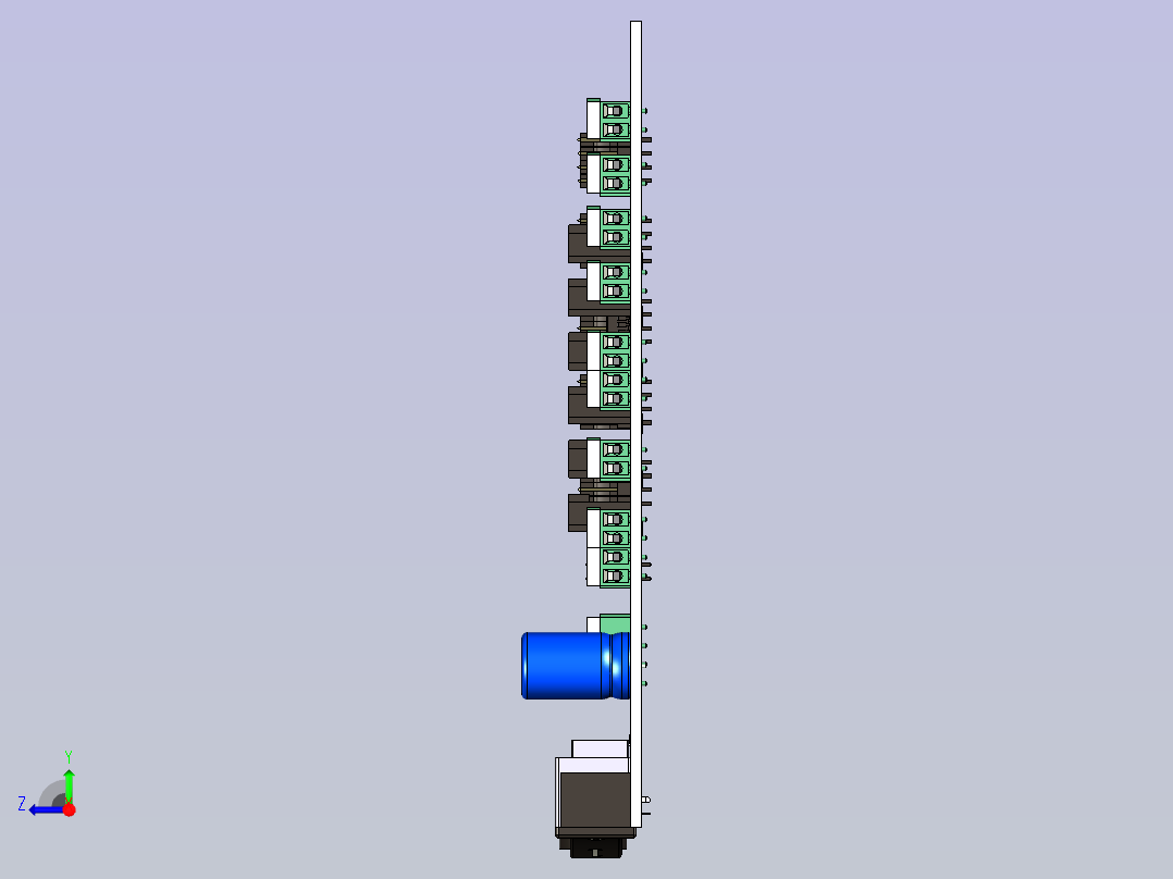 3D打印机右视图