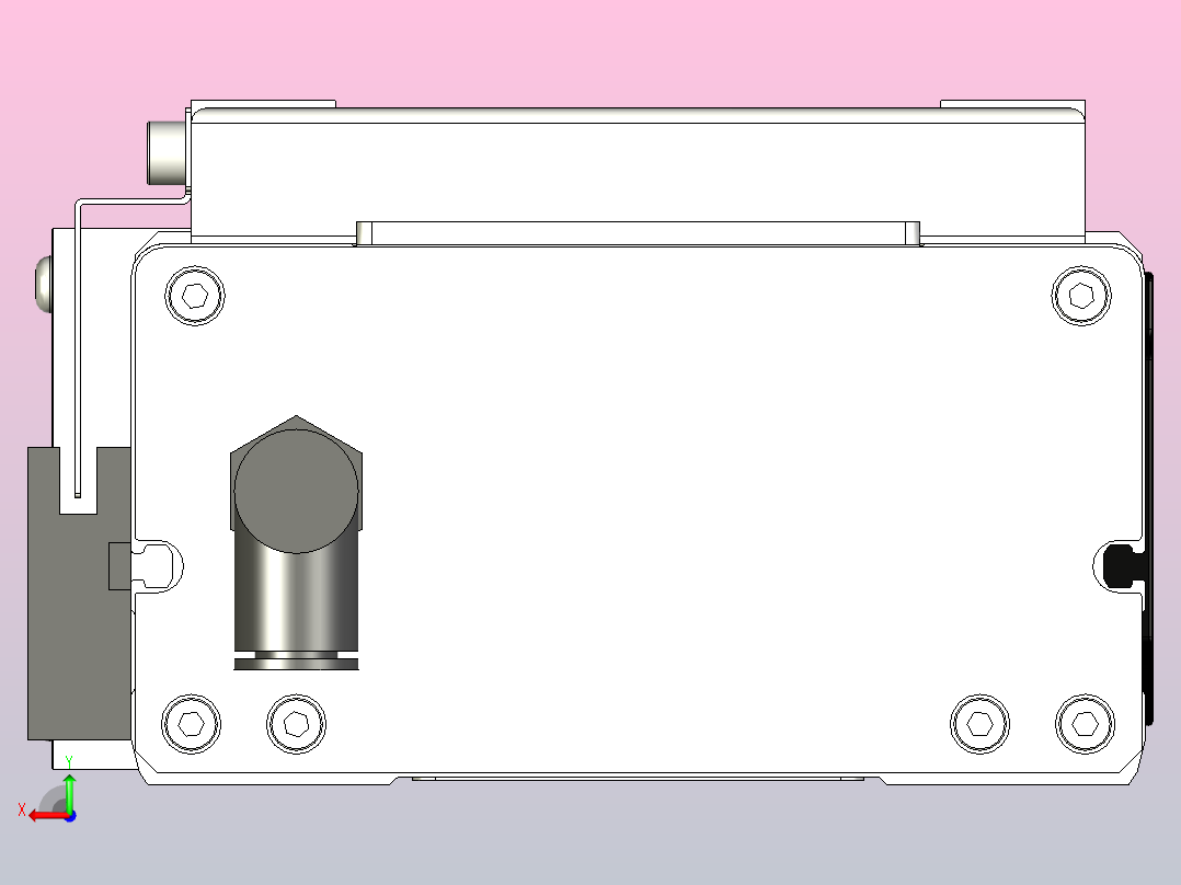 SCM14-300-R滚珠花健、支撑座、滚珠丝杠、交叉导轨、直线模组后视图