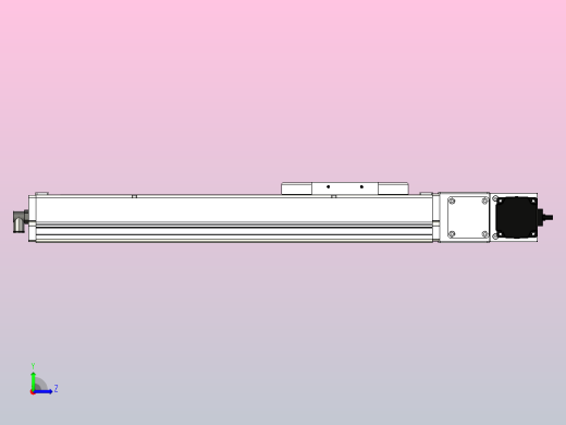 SCM14-300-R滚珠花健、支撑座、滚珠丝杠、交叉导轨、直线模组左视缩略图
