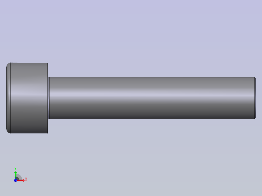 内六角圆柱头螺钉 M5X25前视缩略图