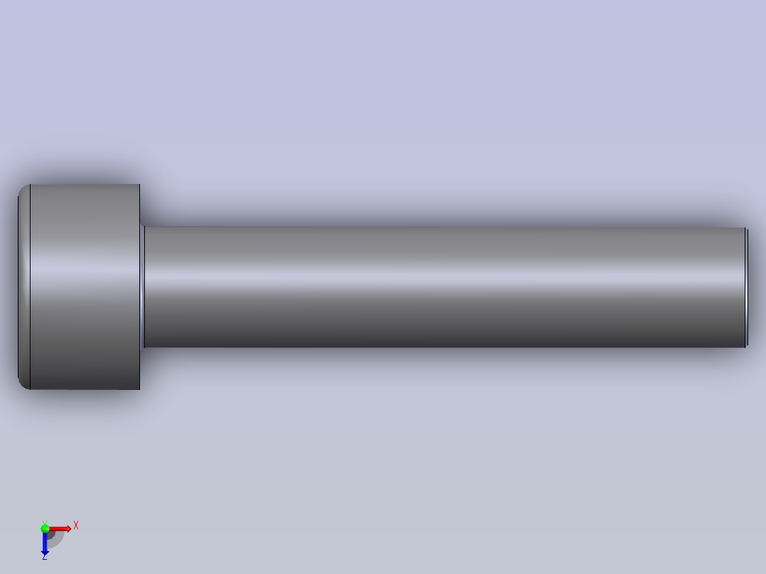 内六角圆柱头螺钉 M5X25俯视图