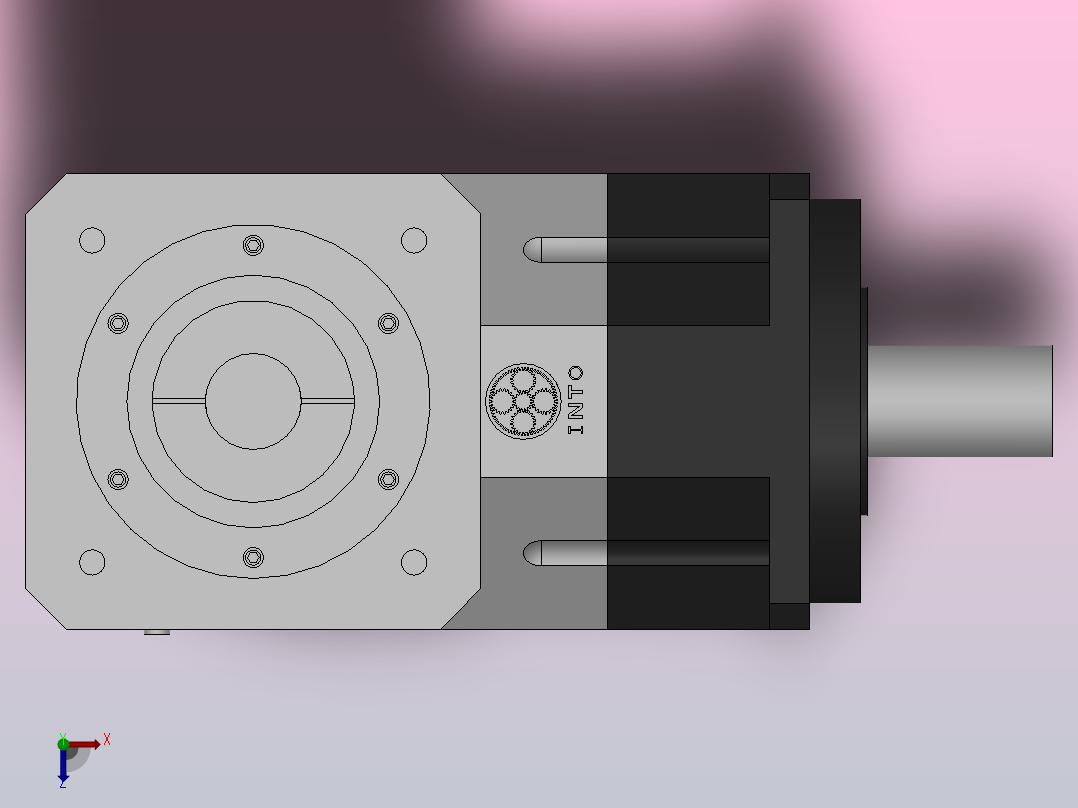 FABR-090-L1精密行星减速机[FABR090-10-S1-P1]俯视图