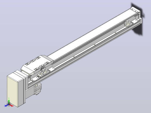 滚珠丝杠直线轴内置导轨TPA-GCR-50-1210C-L400-MP-M10-N3正等轴测缩略图