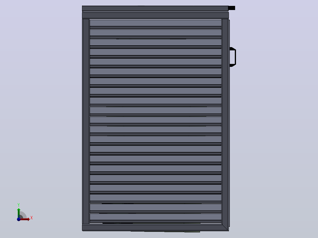 垃圾箱 垃圾处理设备box-whit-sheet-for-garbage-can-1832-模型格式为 stp前视图