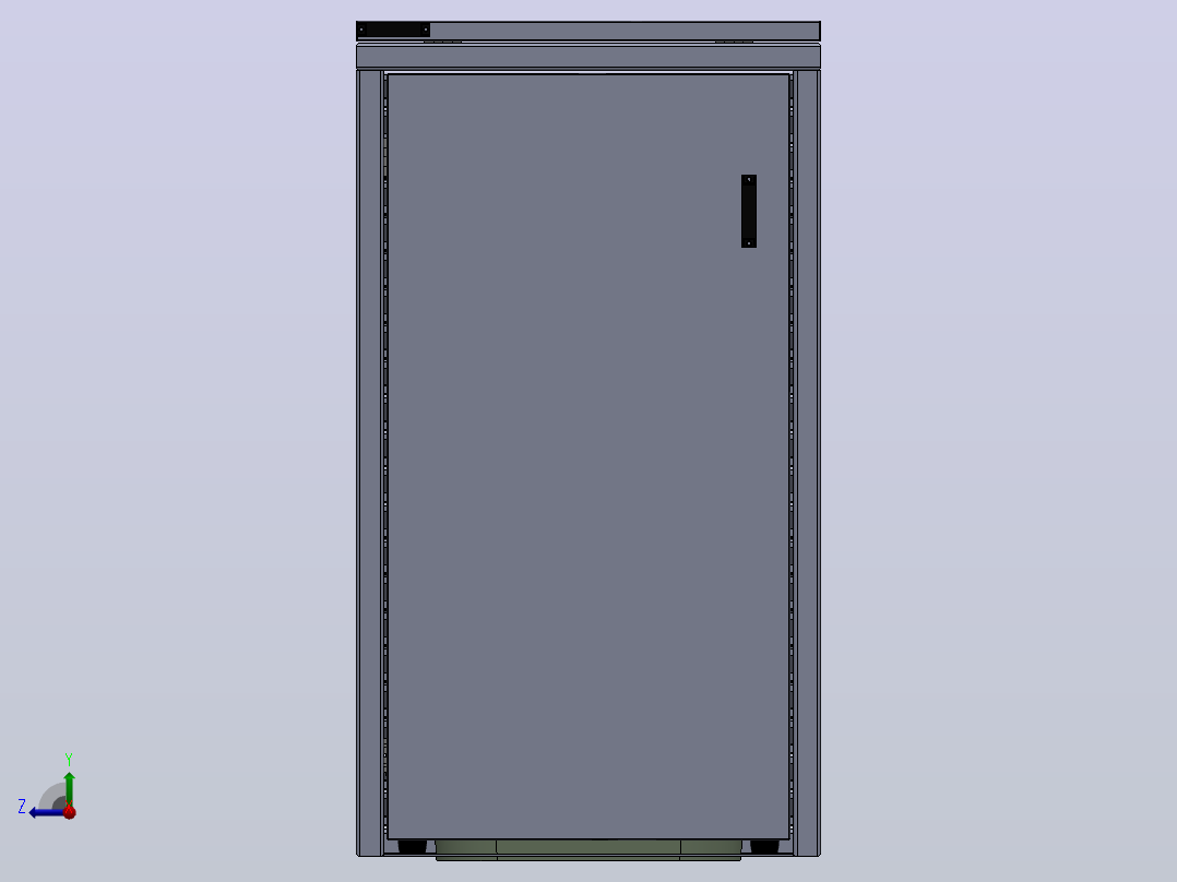 垃圾箱 垃圾处理设备box-whit-sheet-for-garbage-can-1832-模型格式为 stp右视图