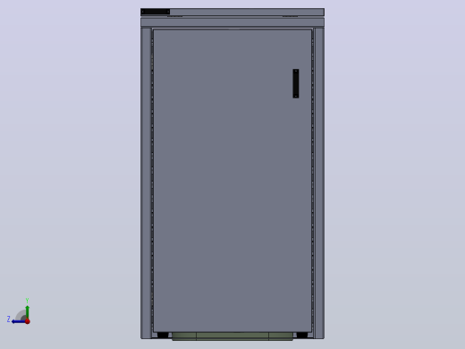 垃圾箱 垃圾处理设备box-whit-sheet-for-garbage-can-1832-模型格式为 stp右视缩略图