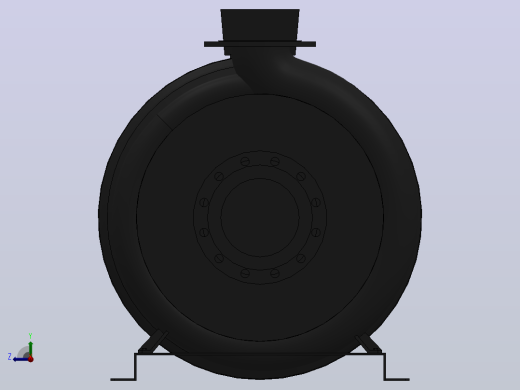 南方泵NIS，NISF泵外形（200-150-400）110kW-4极右视缩略图