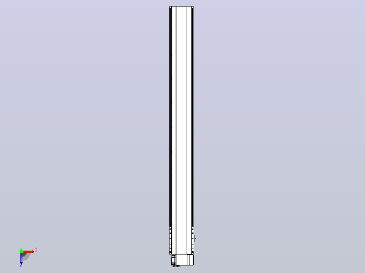 皮带直线轴半封闭可选导轨TPA-HNB-202D-140-L1700-RP-C-P75-N3俯视缩略图