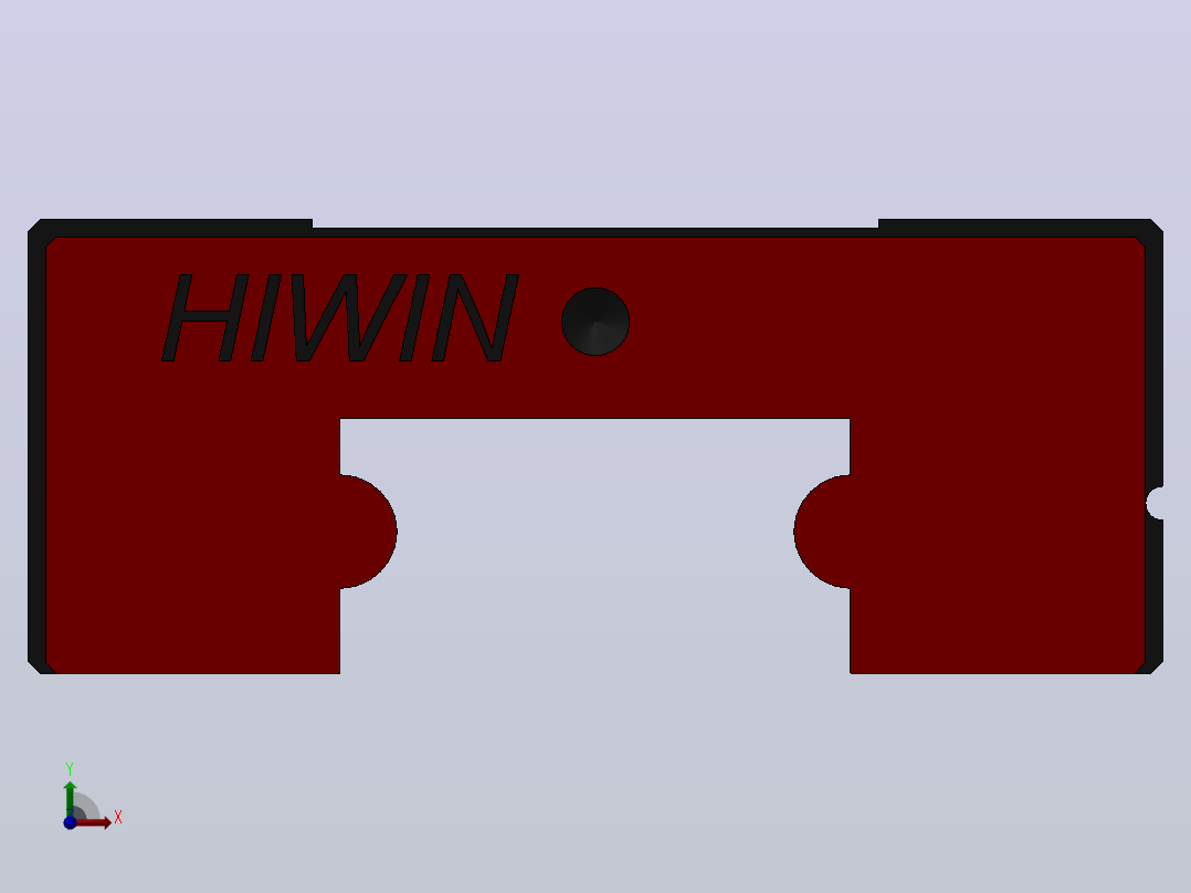 滑块MGN9H（HIWIN）前视图