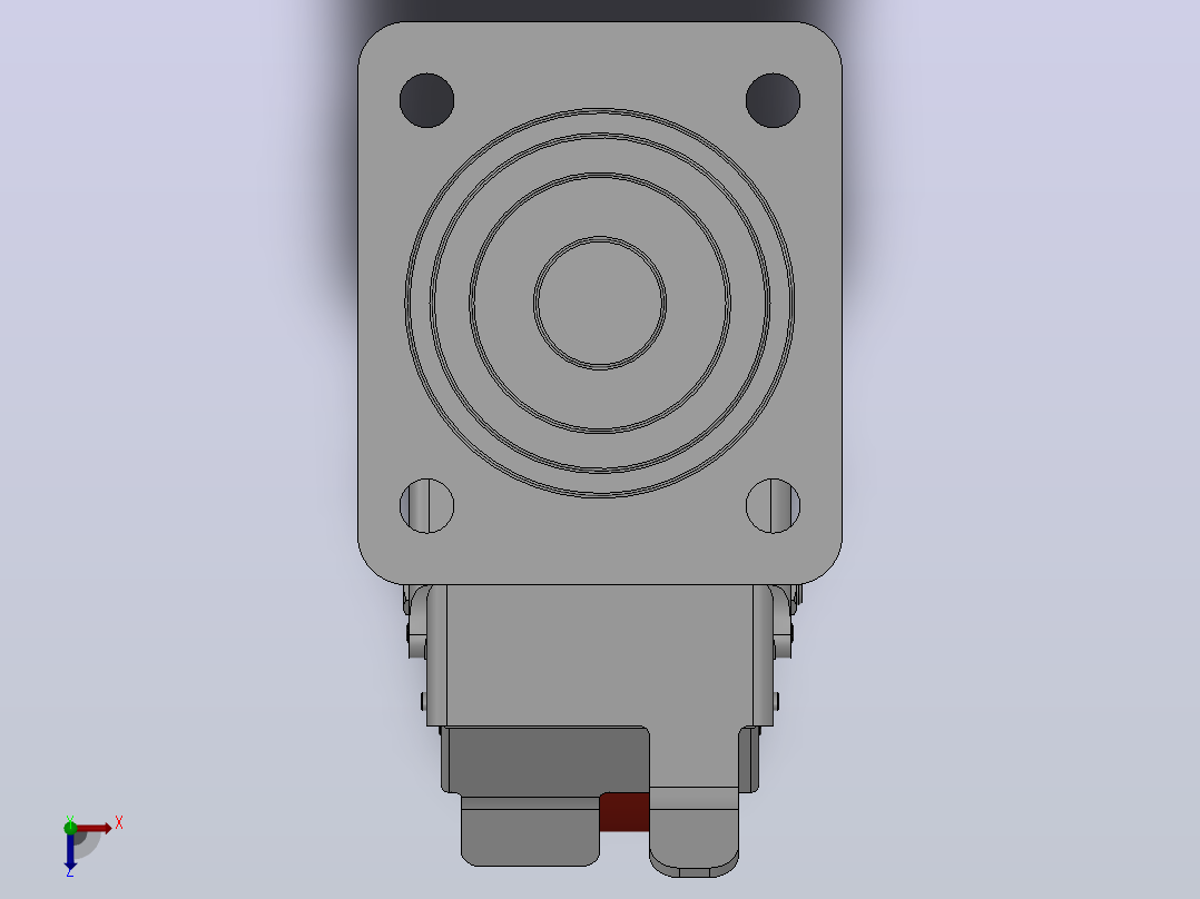 Z13-01B-150-402R重型轮[Z13-01B-200-402R]俯视图