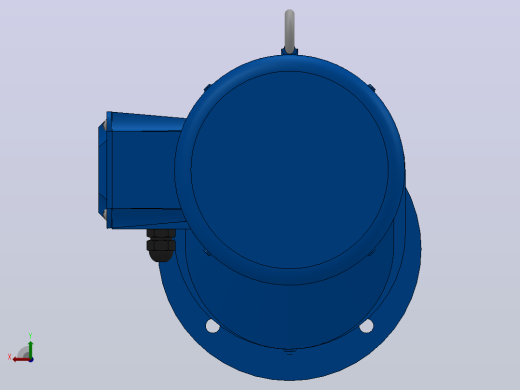 RXF67法兰轴伸式安装斜齿轮减速机RX67-Y0.75-4P-80-M1-0°-Φ200后视缩略图