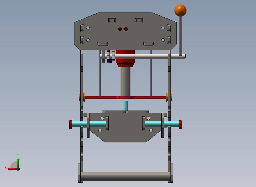 B23-液压机设备后视图